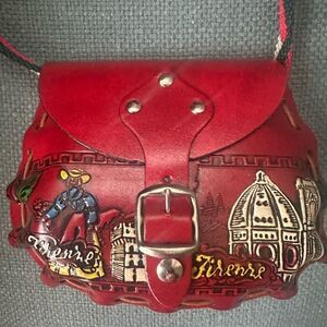 Firenze Leather Hand Painted Italian Shoulder Bag